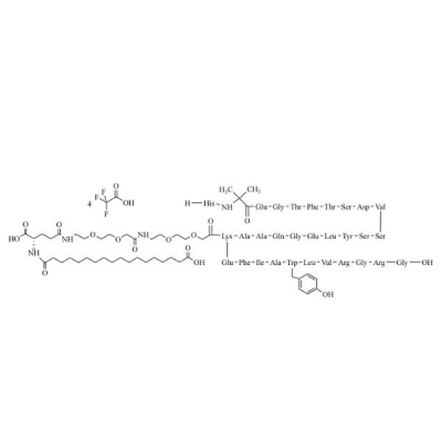 Semaglutide Impurity 1 Tetratrifluoroacetate((Trp25-Hydroxybenzyl)-Semaglutide Tetratrifluoroacetate) 