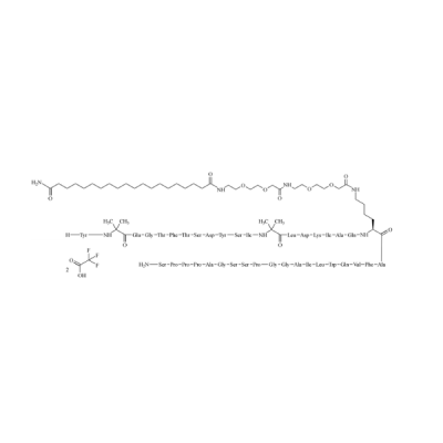 Tirzepatide Impurity 3 Di-Trifluoroacetate (Des-gamma-Glu)